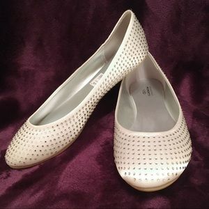 Satin flats, with crystals size 8 1/2